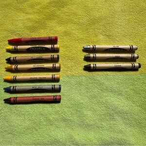 10 Vintage Crayola Crayons Indian Red Retired